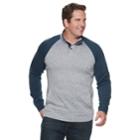 Big & Tall Sonoma Goods For Life&trade; Modern-fit Supersoft Sweater Fleece Mockneck Pullover, Men's, Size: 2xb, Dark Blue