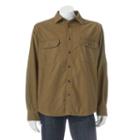 Men's Woolrich Flannel-lined Shirt Jacket, Size: Large, Dark Red