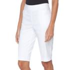 Women's Dana Buchman Millennium Skimmer Capris, Size: Large, White