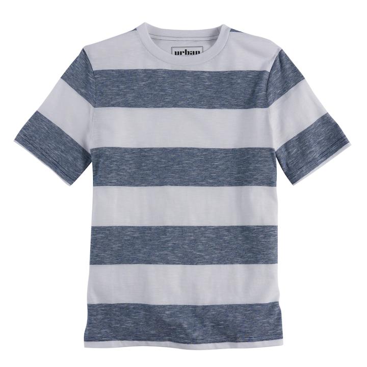 Boys 8-20 Urban Pipeline Striped Tee, Size: Large, Blue
