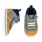 Baby Boy Carter's High-top Sneaker Crib Shoes, Size: 9-12 Months, Grey