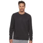 Men's Croft & Barrow&reg; Fleece Crewneck Tee, Size: Xl, Dark Grey