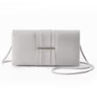 Gunne Sax By Jessica Mcclintock Gloria Satin Crossbody Clutch, Women's, Grey