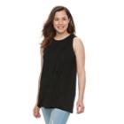 Maternity A:glow Wrap Overlay Nursing Tank, Women's, Size: Xxl-mat, Black