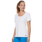 Women's Nike Dry Training Tee, Size: Medium, White