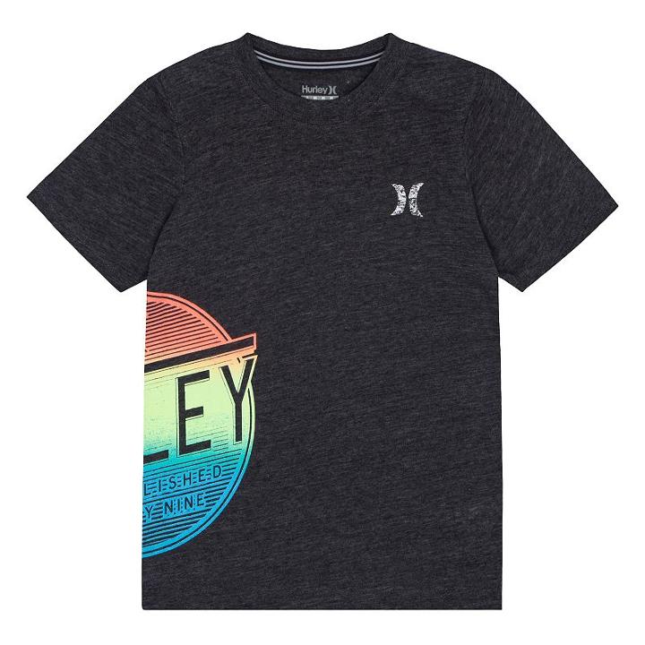 Boys 4-7 Hurley Wrap-around Logo Graphic Tee, Size: 5, Grey (charcoal)