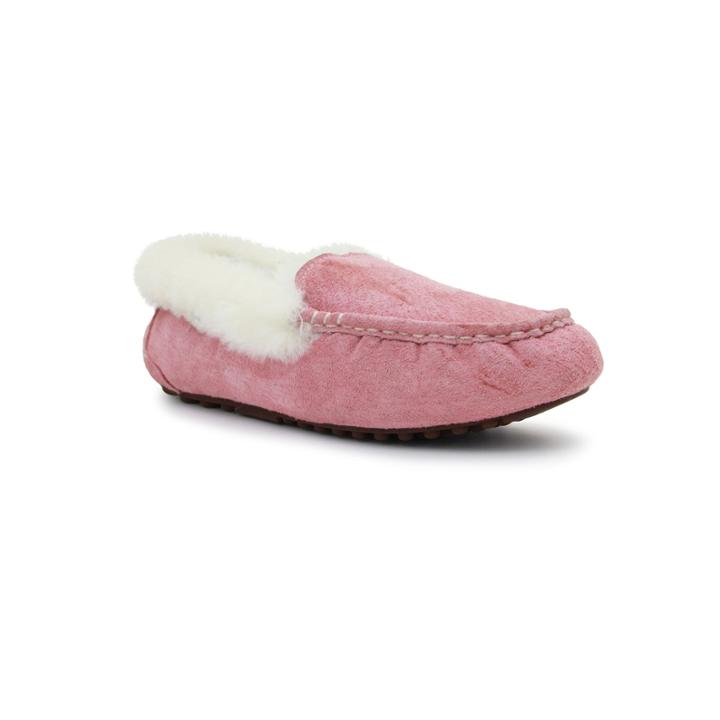 Lamo Aussie Women's Moccasin Slippers, Girl's, Size: 8, Pink