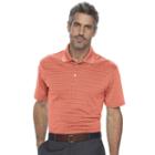 Men's Haggar Classic-fit Windowpane Performance Polo, Size: Xxl, Brt Orange