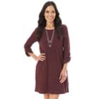 Women's Apt. 9&reg; Fuzzy Swing Dress, Size: Xs, Drk Purple