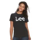 Women's Lee Logo Tee, Size: Small, Black