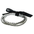 Simply Vera Vera Wang Simulated Crystal Stretch Bracelet Set, Women's, Black