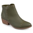Journee Collection Gypsy Women's Ankle Boots, Size: Medium (8.5), Dark Green