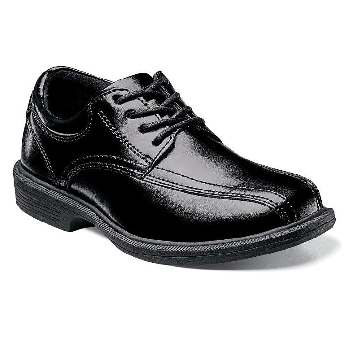 Nunn Bush Bartole Street Jr. Boys' Oxford Dress Shoes, Boy's, Size: Medium (12), Black