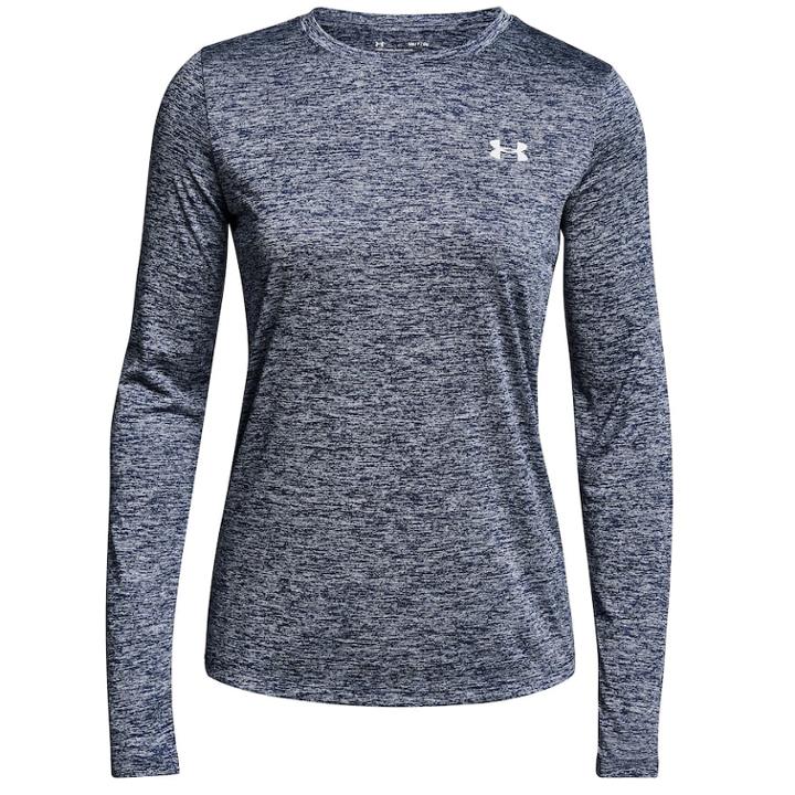 Women's Under Armour Tech Long Sleeve Tee, Size: Xs, Dark Blue