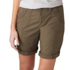Petite Lee Melody Comfort Waist Poplin Roll-cuff Bermuda Shorts, Women's, Size: 10 Petite, Green