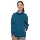 Petite Tek Gear&reg; Funnel Neck Pullover Top, Women's, Size: L Petite, Turquoise/blue (turq/aqua)