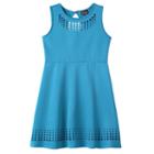 Girls Plus Size Lilt Laser Cut Skater Dress, Size: 20 1/2, Turquoise/blue (turq/aqua)