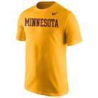Men's Nike Minnesota Golden Gophers Wordmark Tee, Size: Large, Gold
