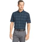 Big & Tall Van Heusen Flex Stretch Short Sleeve Button-down Shirt, Men's, Size: Xl Tall, Turquoise/blue (turq/aqua)