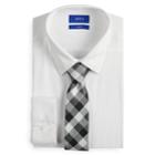 Men's Apt. 9&reg; Slim-fit Dress Shirt & Tie Set, Size: M-34/35, White