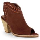 Dolce By Mojo Moxy Maddie Women's Peep-toe Ankle Boots, Girl's, Size: 6, Brown