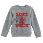 Disney / Pixar Toy Story Boys 4-7x Buzz & Woody Softest Fleece Pullover Sweatshirt By Jumping Beans&reg;, Size: 5, Med Grey