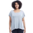 Plus Size Balance Collection Callie Slub Tee, Women's, Size: 2xl, Oxford