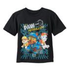 Boys 4-7 Paw Patrol Chase, Rubble & Marshall Paw Patroller Graphic Tee, Boy's, Size: S (4), Black
