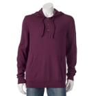 Big & Tall Sonoma Goods For Life&trade; Classic-fit Solid Fine Gauge Henley Hoodie, Men's, Size: Xxl Tall, Dark Red