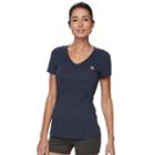 Women's Fila Sport&reg; V-neck Mesh Tee, Size: Small, Blue (navy)