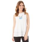 Women's Apt. 9&reg; Ribbed Swing Tank, Size: Small, White