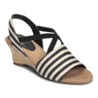 A2 By Aerosoles Boyzenberry Women's Nautical Wedge Sandals, Size: Medium (11), Blue (navy)