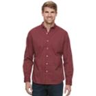 Men's Sonoma Goods For Life&trade; Modern-fit Stretch Poplin Button-down Shirt, Size: Large, Med Red