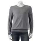 Big & Tall Croft & Barrow&reg; Classic-fit 12gg V-neck Sweater, Men's, Size: Xxl Tall, Med Grey