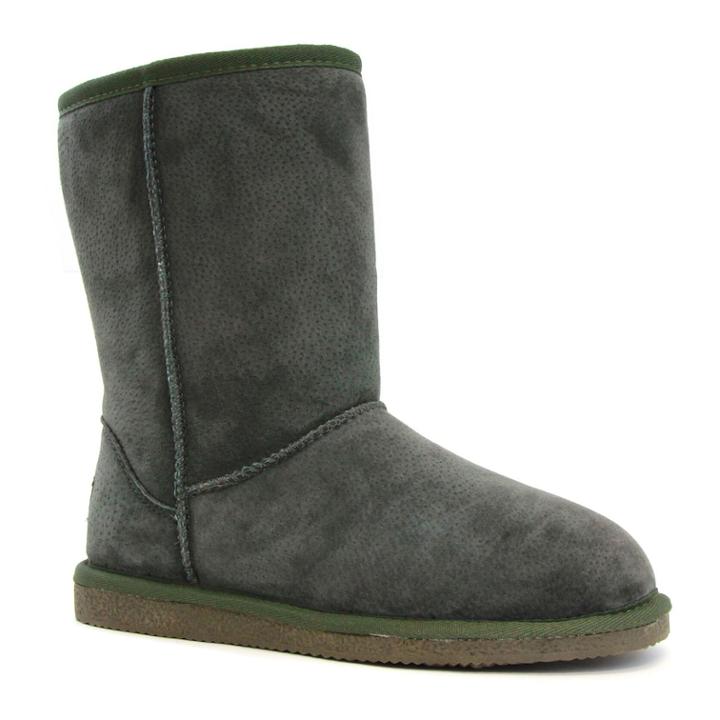 Lamo Classic Women's Mid-calf Fleece Boots, Size: 6, Dark Green