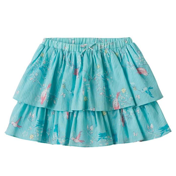 Girls 4-8 Sonoma Goods For Life&trade; Print Tiered Skort, Girl's, Size: 5, Turquoise/blue (turq/aqua)