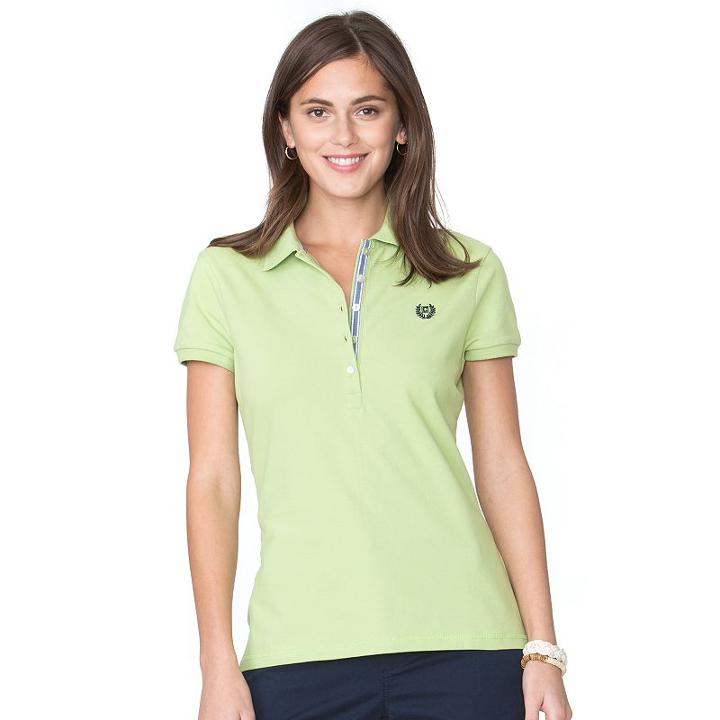 Women's Chaps Polo, Size: Xs, Green