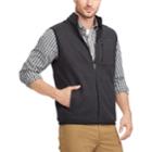 Men's Chaps Regular-fit Sweater Fleece Vest, Size: Medium, Black