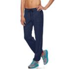 Women's Tek Gear&reg; Base Knit Bungee Hem Workout Pants, Size: Xl, Dark Blue