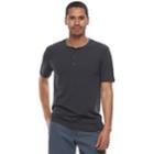 Men's Sonoma Goods For Life&trade; Short-sleeve Supersoft Henley, Size: Xl, Grey