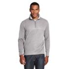 Men's Van Heusen Flex Colorblock Quarter-zip Fleece Pullover, Size: Large, Grey