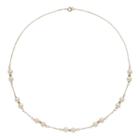 14k Gold Freshwater Cultured Pearl Beaded Station Necklace, Women's, Size: 18, White