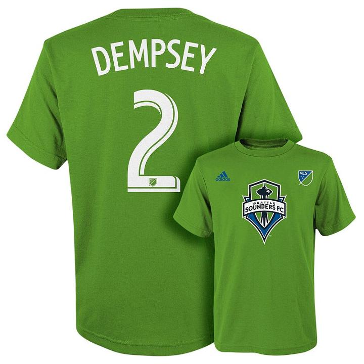 Adidas Seattle Sounders Clint Dempsey Tee - Boys 8-20, Boy's, Size: Medium, Ovrfl Oth