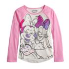 Disney's Minnie Mouse & Daisy Duck Girls 4-10 Hi-low Raglan Tee By Jumping Beans&reg;, Size: 4, Natural