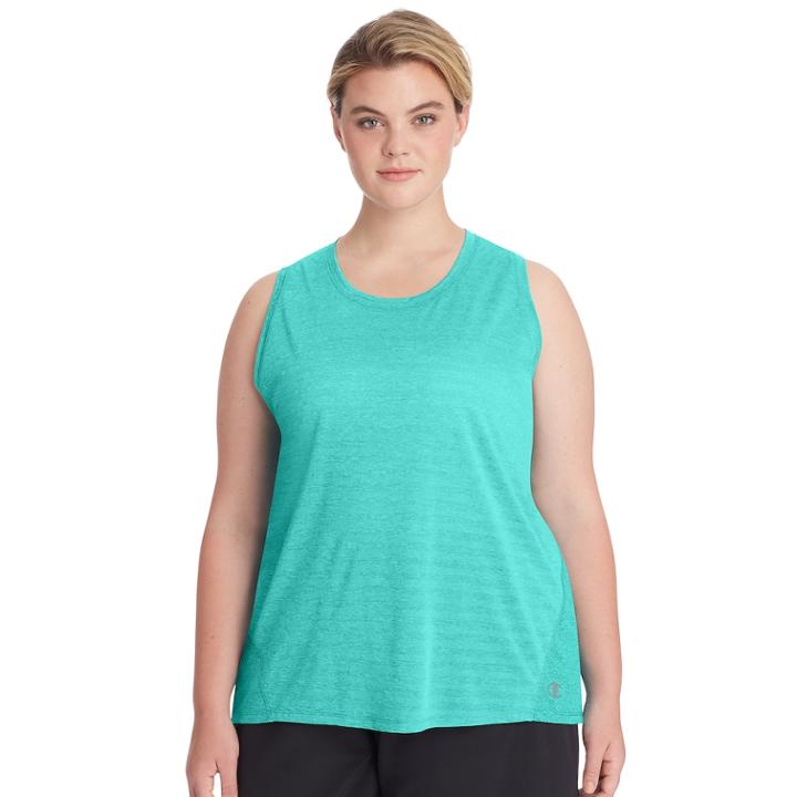 Plus Size Champion Double Dry Performance Tank, Women's, Size: 4xl, Dark Green
