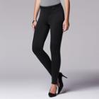 Simply Vera Vera Wang Fleece-lined Leggings, Women's, Size: Large, Black