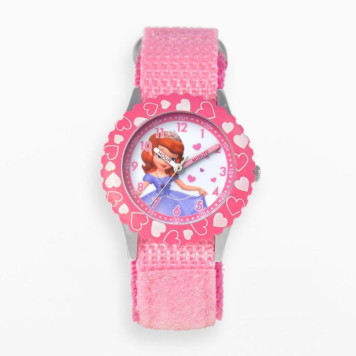 Disney's Sofia The First Kids' Time Teacher Watch, Girl's, Pink