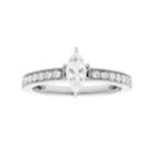 14k Gold 3/4 Carat T.w. Igl Certified Diamond Marquise Cut Engagement Ring, Women's, Size: 8.50, White