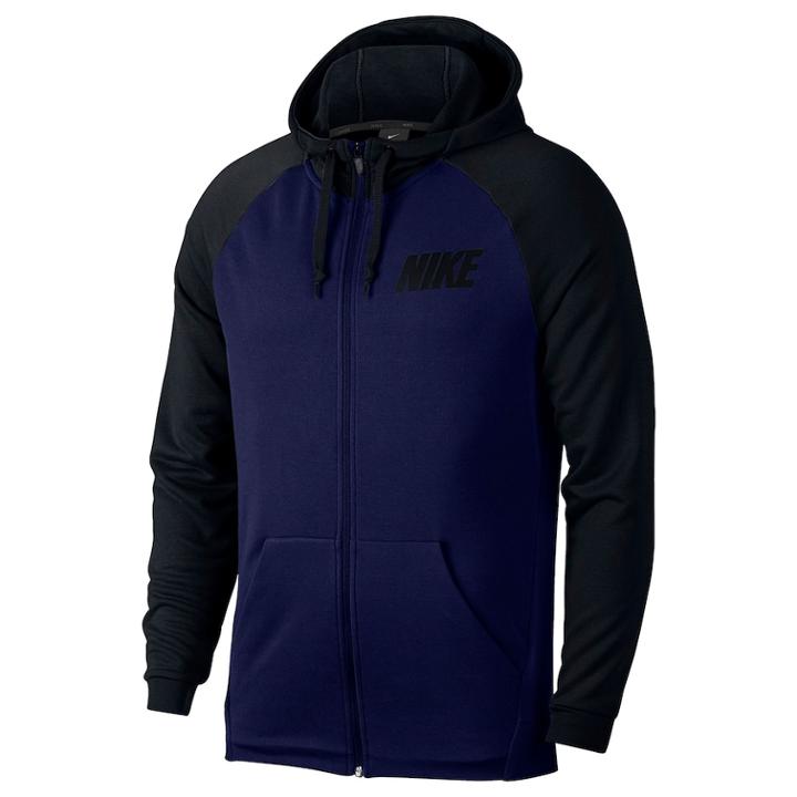Men's Nike French Terry Dry Full-zip Hoodie, Size: Xl, Blue