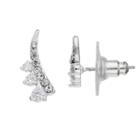 Lc Lauren Conrad Cubic Zirconia Nickel Free Climber Earrings, Women's, Silver